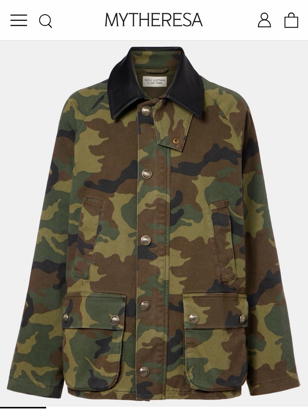 Nili Lotan Camo Jacket